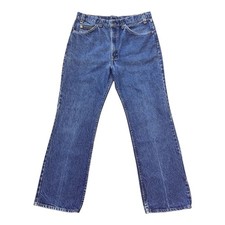 Vintage 80s Levis 517 Bootcut Jeans Mens 32x29 Made in USA Orange Tab Dark Wash