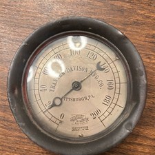 Tranter Davison Mfg Co Pittsburgh PA Crosby Steam Gage Pressure Gauge Patented