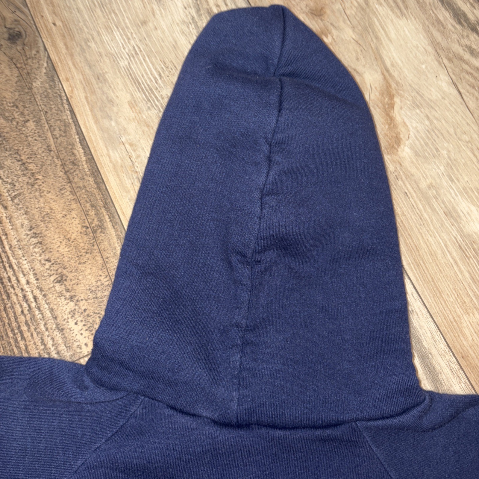 Vtg Logo 7 NY Giants NFL Hoodie Sweatshirt Men's Large Blue Pullover Retro 90s