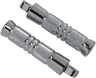Accutronix Chrome Footpegs Knurled - Male Mount - 5-1/4in. RP111-KGC