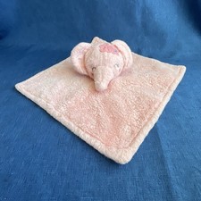 Parents Choice Elephant lovey Pink Security Blanket satin floral back inv 106