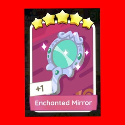 1 x Verzauberter Spiegel (    ) Set 22 Ever After Album Mono_Poly_Go Sticker