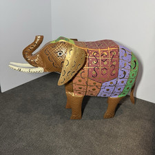 Pier 1 Imports India Metal Decorated Gold Ele...