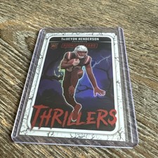 2025 Panini Rookies & Stars - Thrillers TreVeyon Henderson #20 White /149 (RC)