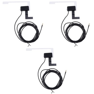 3 stücke Auto FM Antenne Glas montiert Digital Radio-Antenne (schwarz)