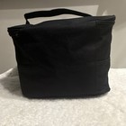 Black Makeup Bag Case with Handle and Zipper Closure - Zippered Makeup Bag — photo 4