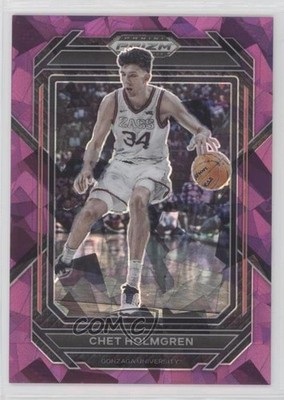 2023-24 Panini Prizm Draft Picks Purple Ice Prizm 43/149 Chet Holmgren #76 mv7