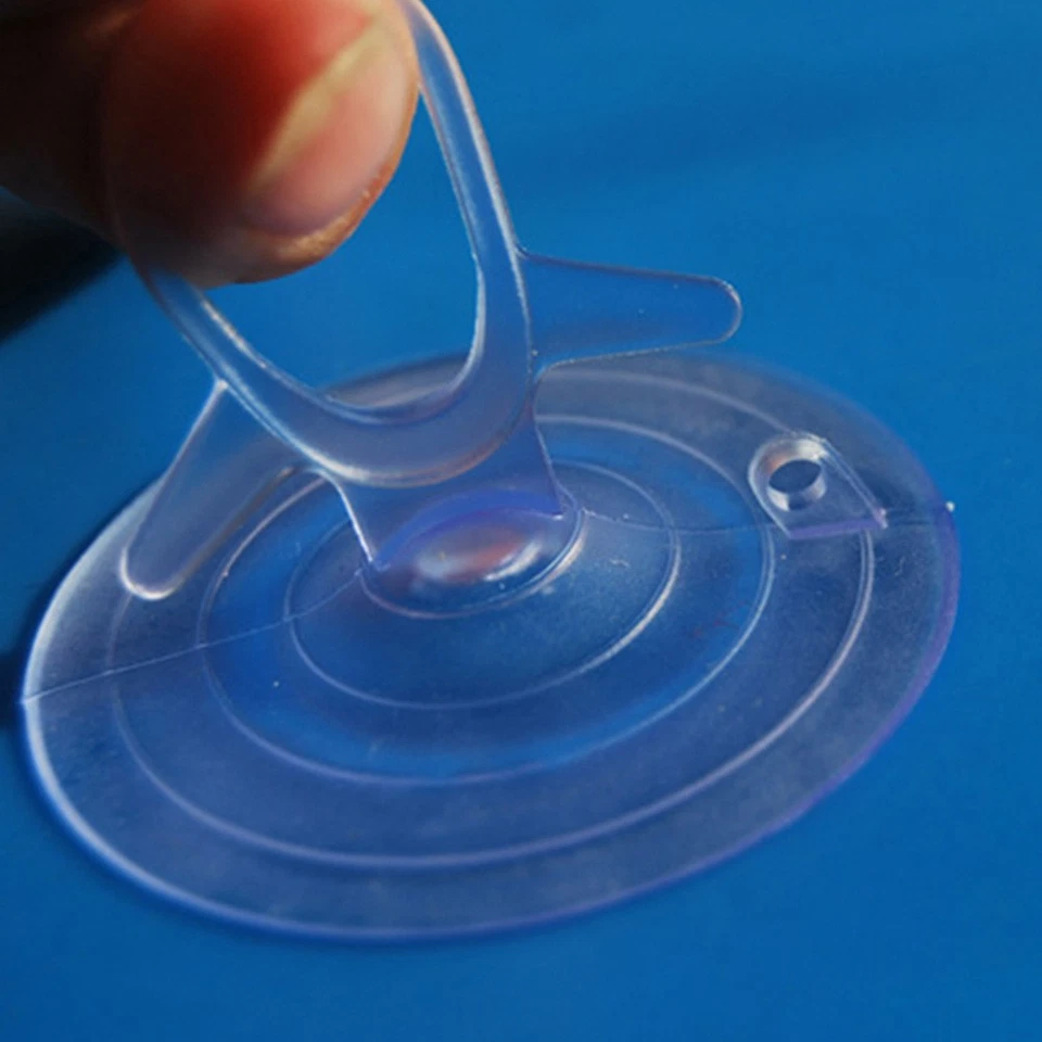 Ventose in PVC trasparente da 100 pezzi Ventose in plastica per finestrino - Immagine 3 di 4
