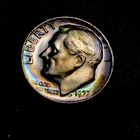 1972 - P - Roosevelt Dime - Bu - Toned - Combine Shipping
