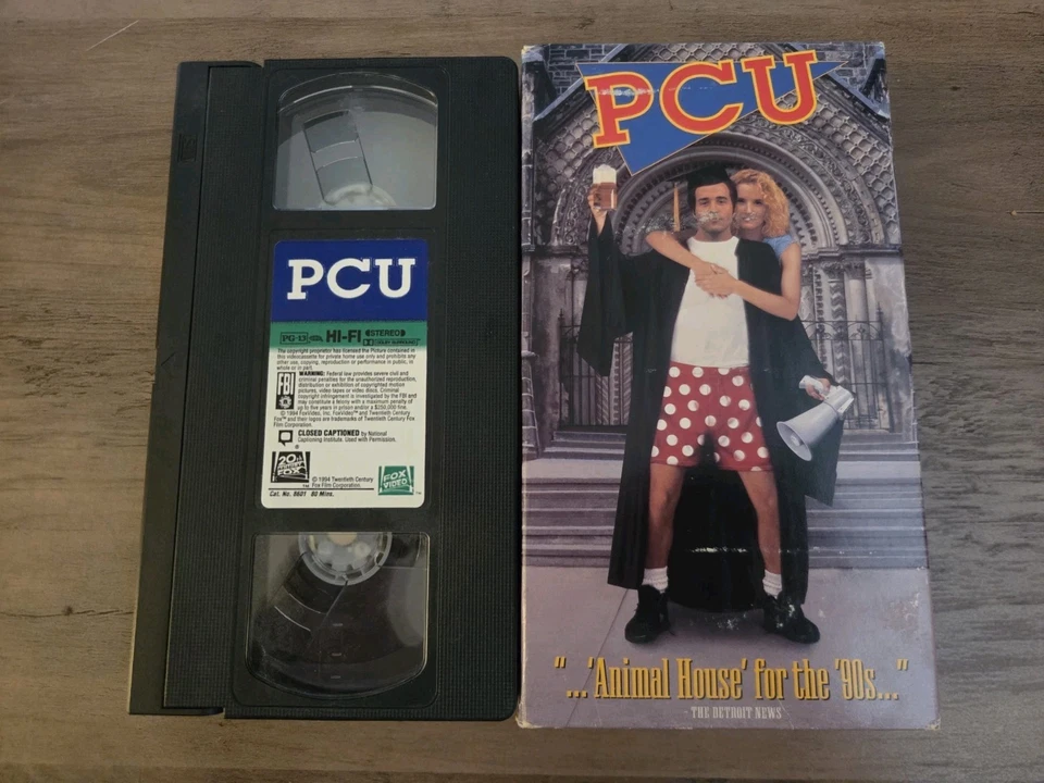 PCU (VHS, 1994) First Release Comedy Jeremy Piven David Spade Rare V4 - Image 3 of 4