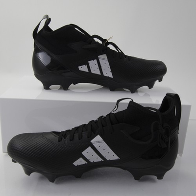 #ad #ad adidas adizero Football Cleat Men#x27;s Black White New without Box $29.75
