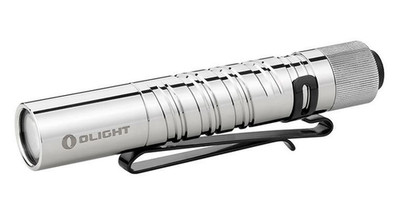 Olight I3T EOS Polished Stainless Steel 180 Lumens Slim Tail Switch Flashlight