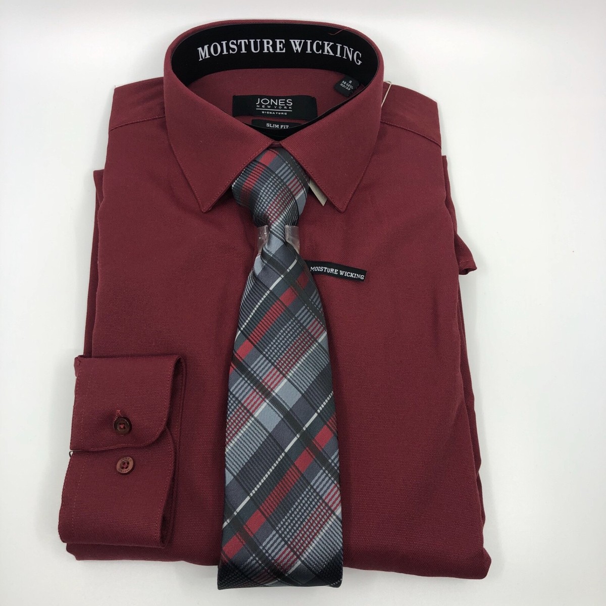 Jones New York Signature Men's Dress Shirt & TIE Slim Fit Wrinkle Free | eBay Jones New York Signature Men's Dress Shirt & TIE Slim Fit Wrinkle Free | eBay