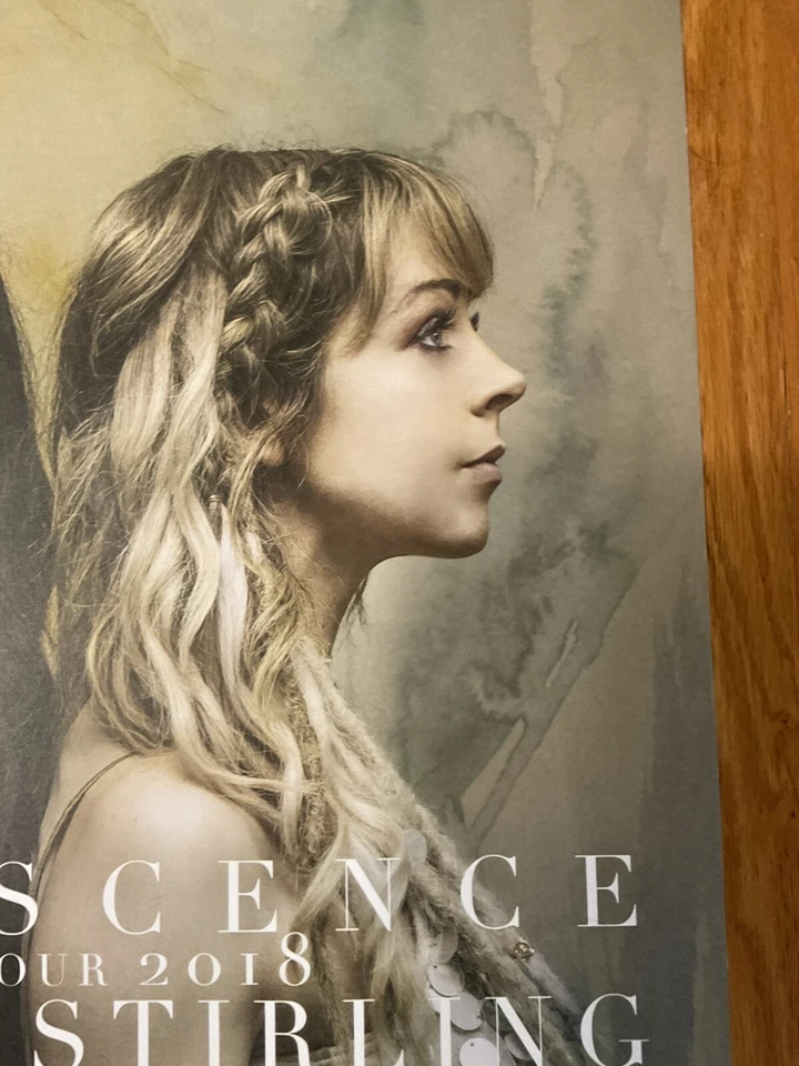 Póster raro de la gira Evanescence Lindsey Stirling 2018 nuevo de lote nuevo 18x24 Foto 3 de 4