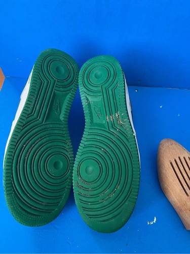 Nike Air Force 1 '07 Pine Green White Men Size 7.5 SKU 315122-134 2009 - Picture 4 of 6