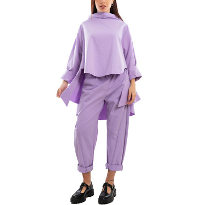 Elegant Asymmetrical Blouse And Pants Set For Women Ceremony TOOCOOL MS-6559