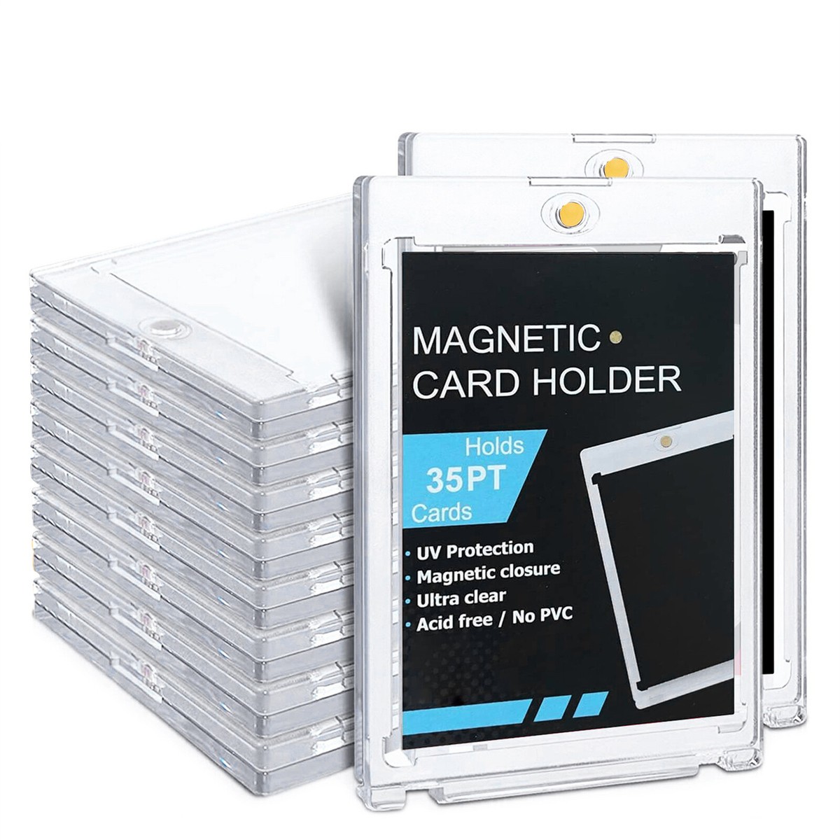 Card Holder TCG Single 35pt ONE-TOUCH Edge Printed Magnetic Card