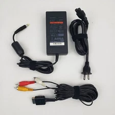 Sony PlayStation 2 PS2 SLIM OEM AC Adapter Power Supply & AV Cable SCPH-70100