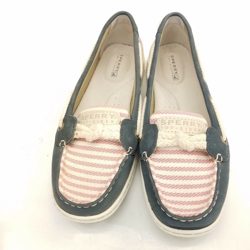 Sperry Top Sider Boat Shoes Red White 