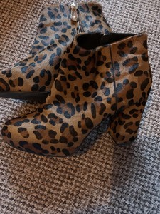 topshop leopard boots