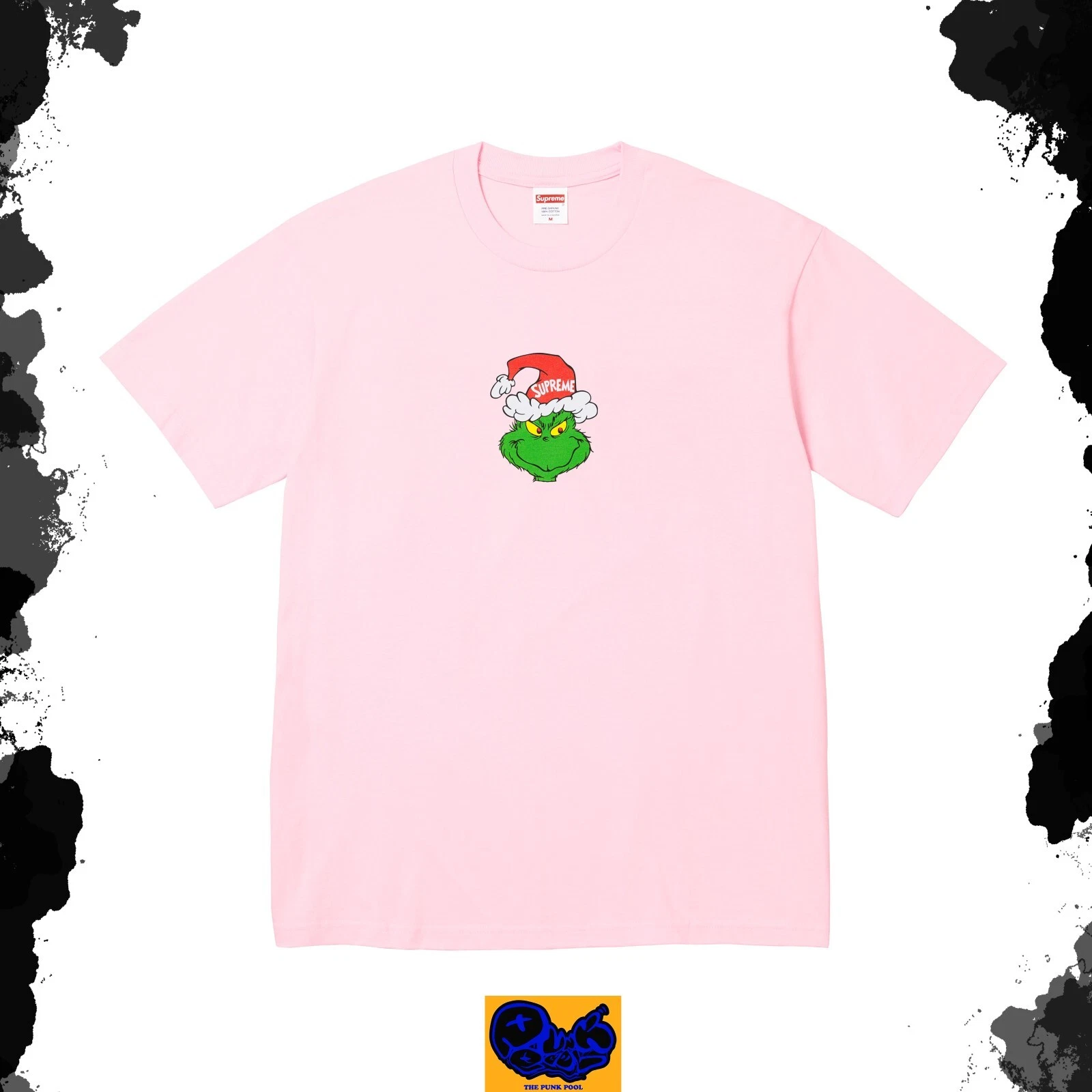 Tee shirt Supreme Grinch rose clair taille L FW24 neuf