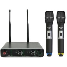 Dual UHF Handheld Wireless Microphone System 864.8+863.1MHz Chord SU20-H-BY