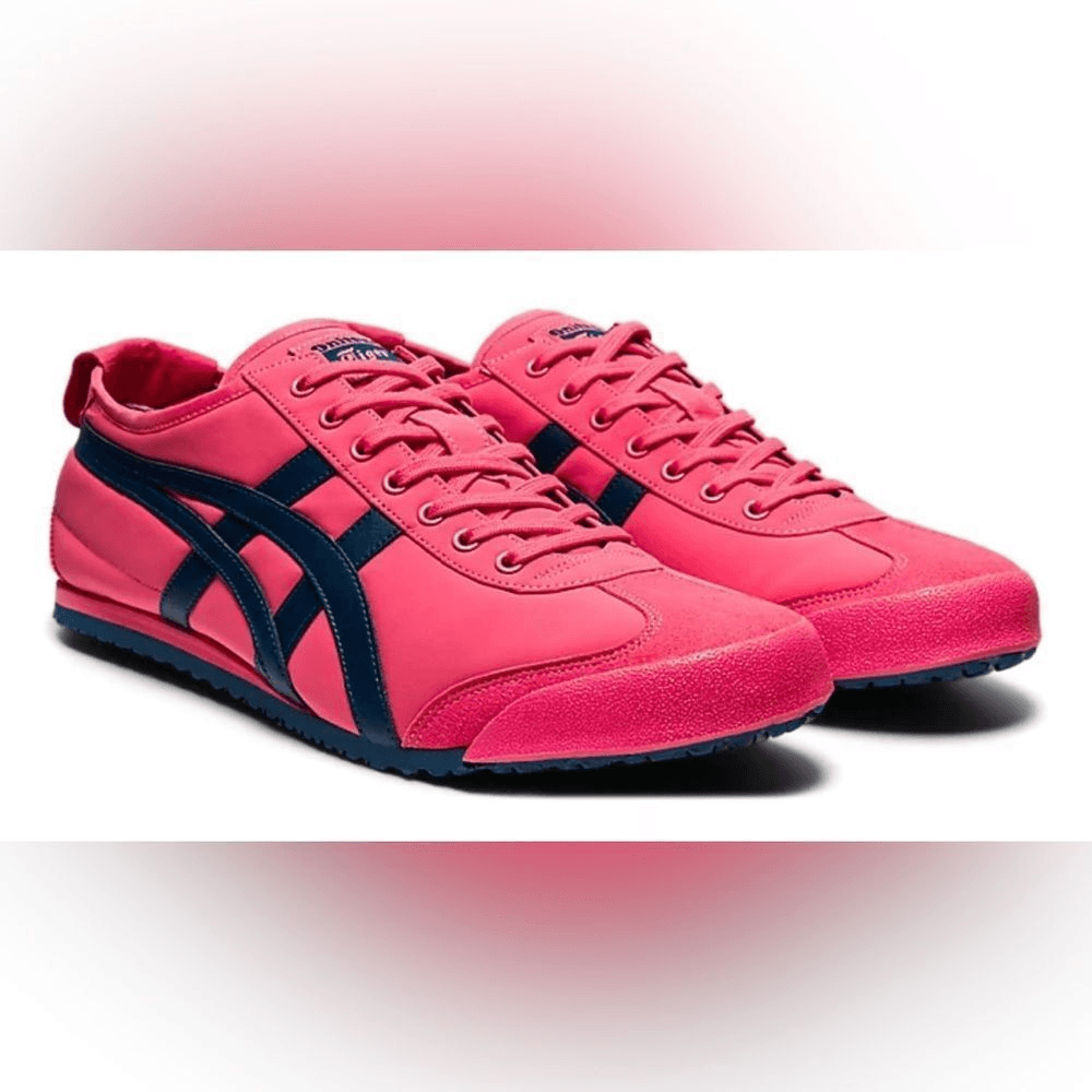 NWT Onitsuka Tiger Mexico 66 Sneakers Pink Cameo Blue Size Unisex  