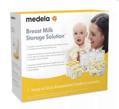 MEDELA BREAST MILK STORAGE SOLUTION -Storage Set-Bottles, Bags, Containers - NEW