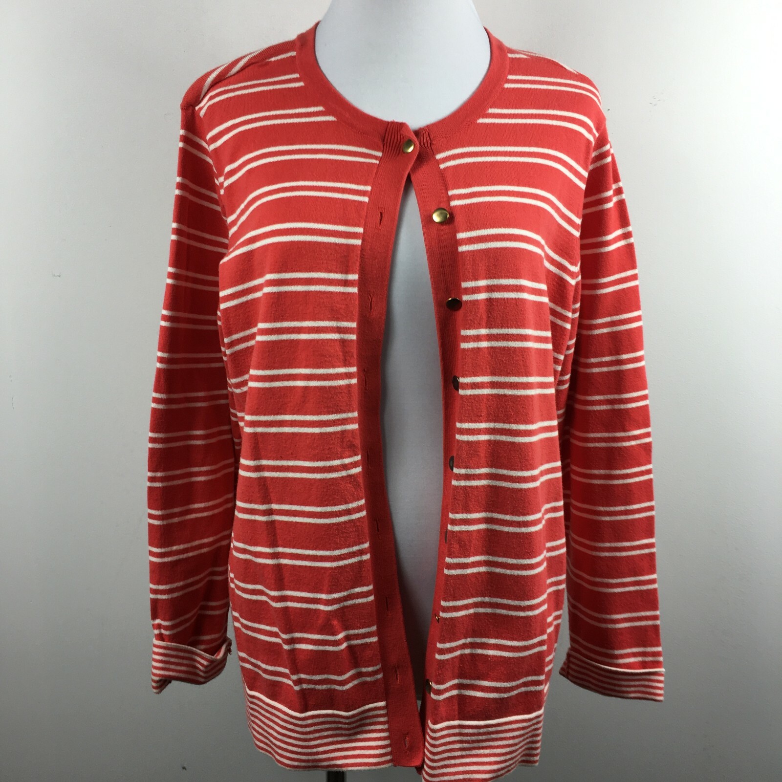Studio Works 1X Cardigan Sweater Orange 