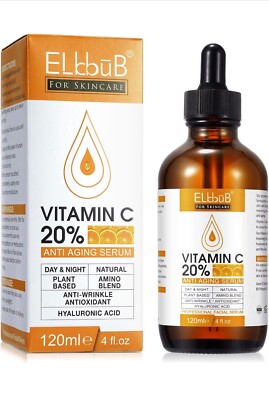 Suero de Vitamina C PREMIUM al 20% para la cara con ácido hialurónico, retinol y