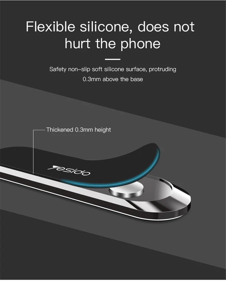 Universal Magnetic Magnet Car Da Phone Holder Mount Fit For iPhone Samsung GPS - image 4 of 4