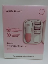 Vanity Planet Facial Cleansing System W/ 3 Brush Heads & For All Skin Types-Pink