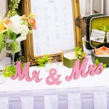 Wooden Wedding Signs Sweetheart Table Decor Mr and Mrs Sign for Wedding Table