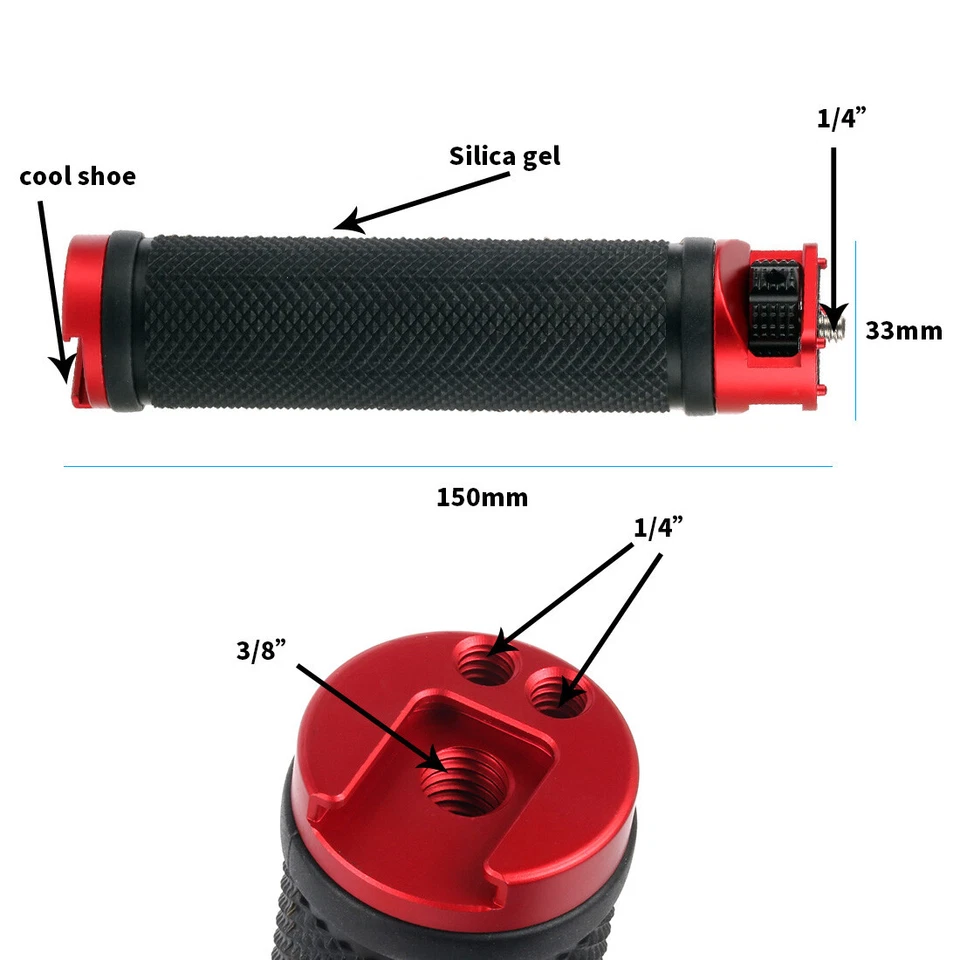 BGNING Handle Grip with Cold Shoe Mount for Zhiyun Weebill S Lab Gimbal Handle - Image 3 of 4