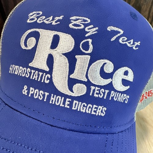 Rice Hydro Trucker Hat Snapback Cap Hydrostatic Test Pumps and Post Hole Diggers - Picture 3 of 15