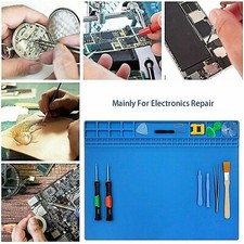 DESK WORK MOBILE PHONE TABLET OPENING WORK REPAIR TOOLS STATION RUBBER MAT PAD