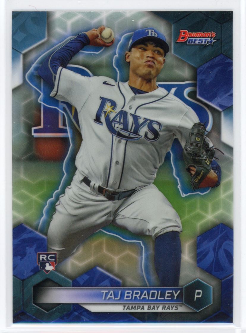 2023 Bowman's Best Refractor Taj Bradley RC Tampa Bay Rays #1 | eBay