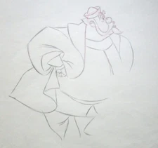 1959 SLEEPING BEAUTY KING HUBERT Walt Disney ORIGINAL PRODUCTION cel DRAWING