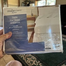 Twin Flat Sheet Cotton/Polyester