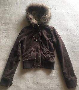 abercrombie fur lined hoodie