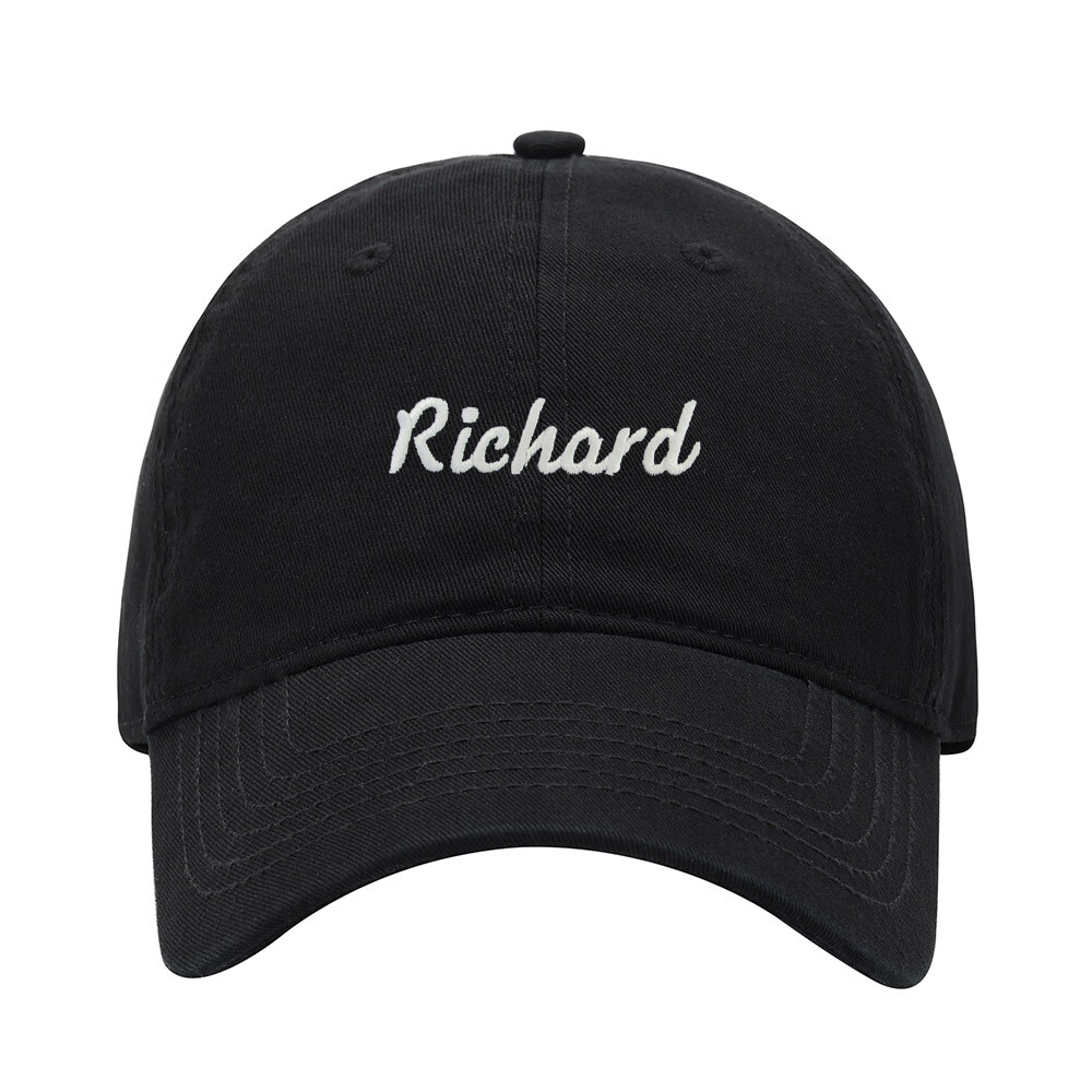 Baseball Cap Men Name Richard Gift Embroidered Washed Cotton Hat Baseball Caps