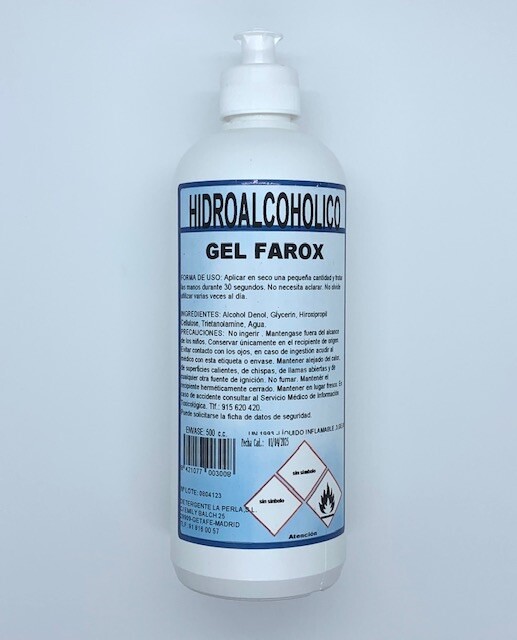 20 Gel Hidroalcolico 500 ML