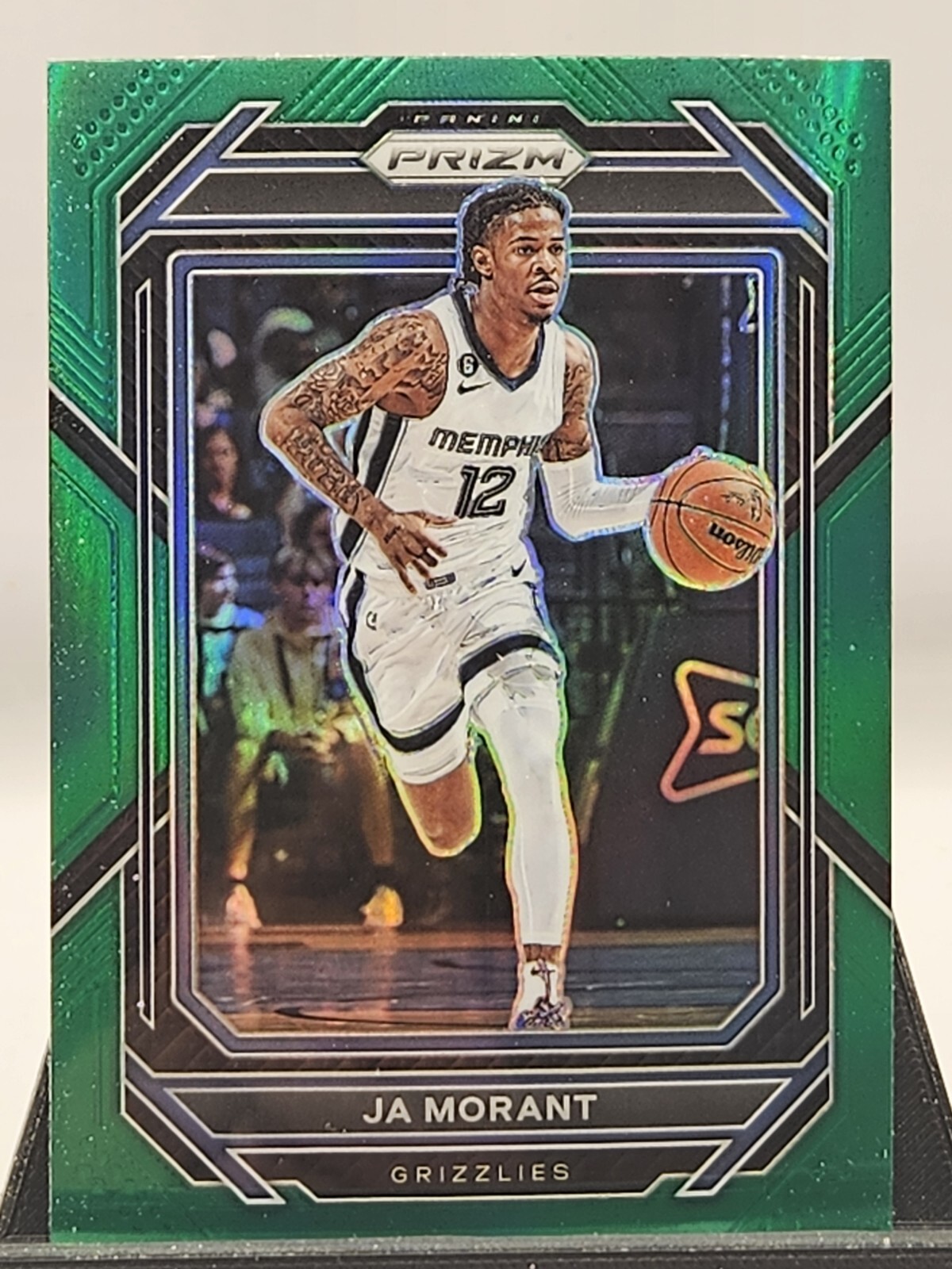 2022-23 Panini Prizm - Green Prizm Parallel #200 Ja Morant Grizzlies Mint Card 