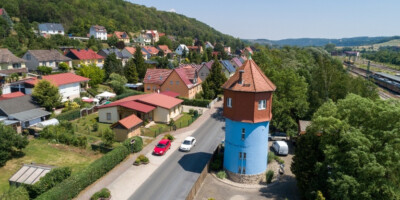Wasserturm Ferienhaus Urlaub bei Weimar Jena Thüringen Naumburg Bahnnostalgie