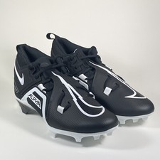 Nike Alpha Menace Pro 3 Mid Football Cleats Black/White Men Size 11.5 CT6649-001