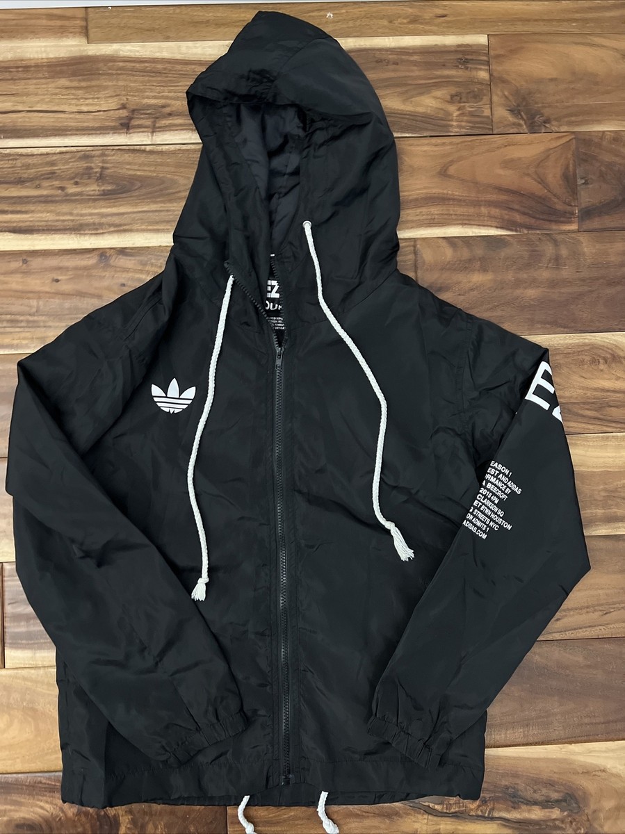 Yeezus Tour Hooded Windbreaker Adidas Kanye West Mens Size Yeezus Tour Hooded Windbreaker Adidas Kanye West Mens Size