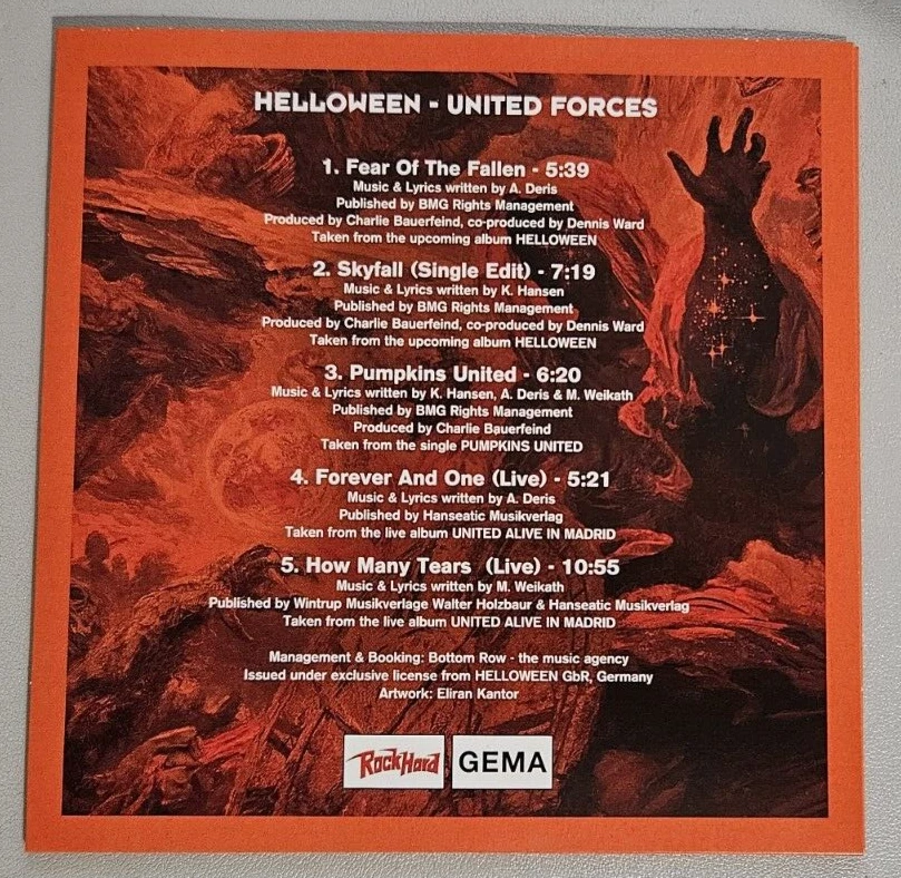 Helloween – United Forces (CD, 5-Track Single) - Bild 2 von 3