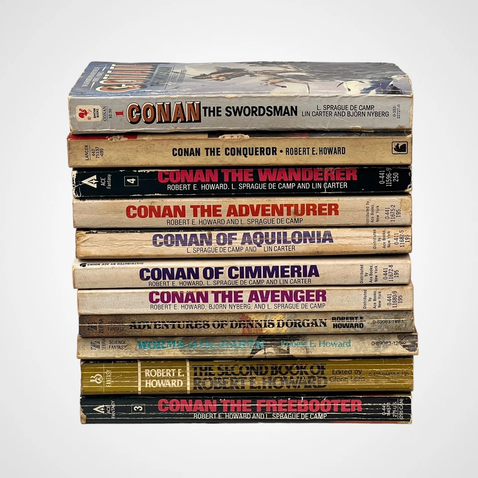 Lot of  11 CONAN Paperback Books. Vintage Fantasy Novels 60's-80's - Image 2 of 4