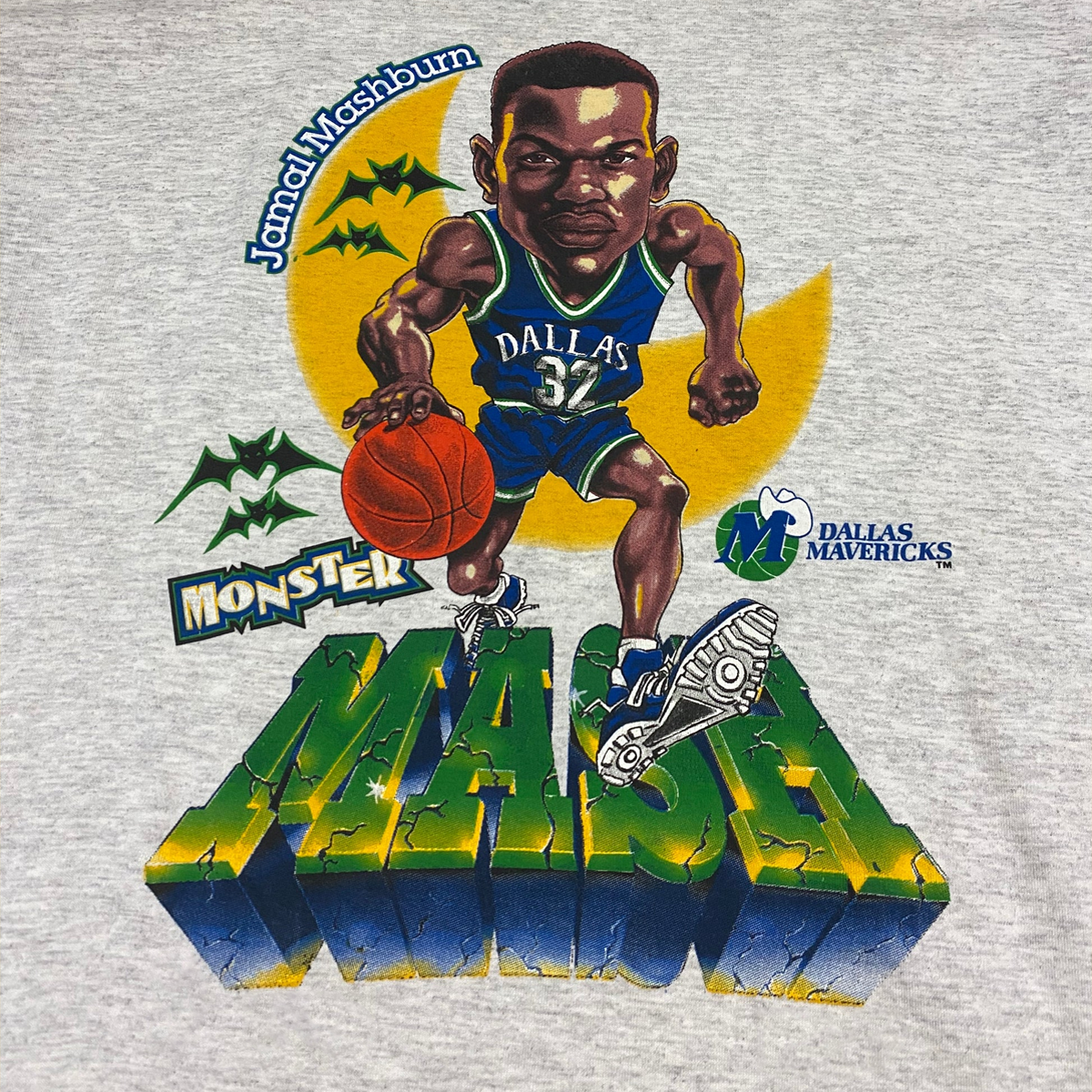 Jamal Mashburn gray T-shirt Monster Mash Unisex All sizes JJ2333