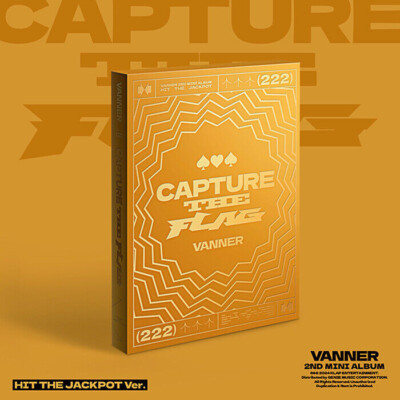 VANNER [CAPTURE THE FLAG] 2. Mini Album HIT THE JACKPOT CD + 2 Buch + 2 Karten + Aufkleber